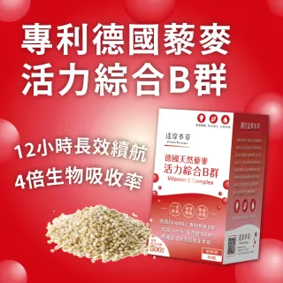 【達摩本草】專利天然藜麥綜合B群x3盒-60粒/盒(長效吸收、活力不斷電)