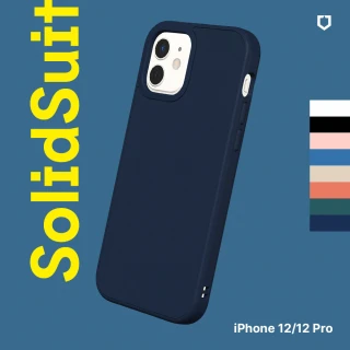 【RhinoShield 犀牛盾】iPhone 12/12 Pro 6.1吋 SolidSuit 經典防摔背蓋手機保護殼(獨家耐衝擊材料)