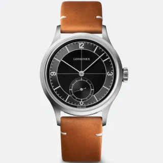 【LONGINES 浪琴 官方授權】Heritage 經典復刻機械腕錶 / 38.5mm(L2.828.4.53.2)