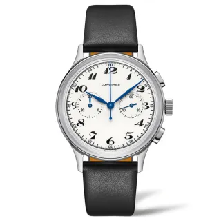 【LONGINES 浪琴 官方授權】Heritage 經典復刻 機械計時腕錶 / 40mm(L2.827.4.73.0)