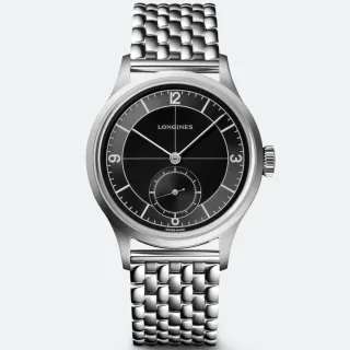 【LONGINES 浪琴 官方授權】Heritage 經典復刻機械腕錶 / 38.5mm(L2.828.4.53.6)