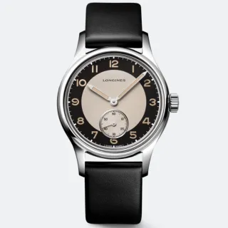 【LONGINES 浪琴 官方授權】Heritage 經典復刻機械腕錶 / 38.5mm(L2.330.4.93.0)