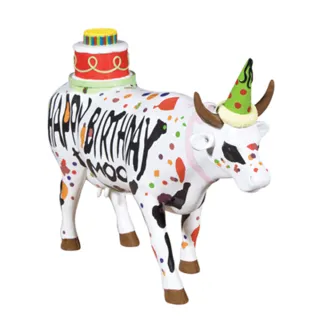 【Fubon Art 富邦藝術】CowParade藝術牛：祝你生日快樂 大型(禮品 擺飾 擺件)