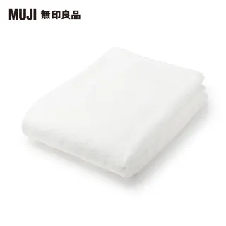 【MUJI 無印良品】棉圈絨可剪裁浴巾/厚型/柔白