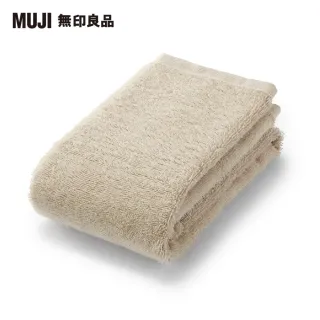 【MUJI 無印良品】棉圈絨面用巾/中厚型/米色