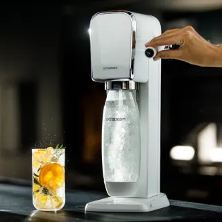 【Sodastream】ART 自動扣瓶氣泡水機(白/黑)