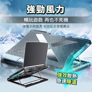 【Jo Go Wu】雙USB冰風六Q3風扇筆電散熱器(筆電支架/電腦支架底座/桌面增高架/散熱架)
