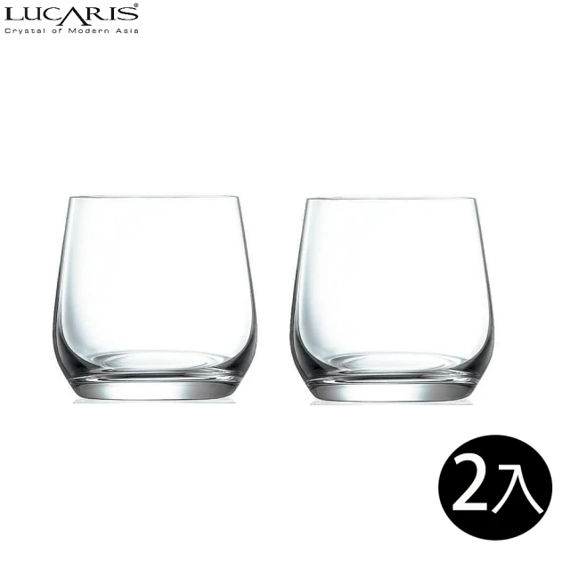 第09名 【LUCARIS】無鉛水晶威士忌杯370ml-2入禮盒組 HK系列(威士忌杯)