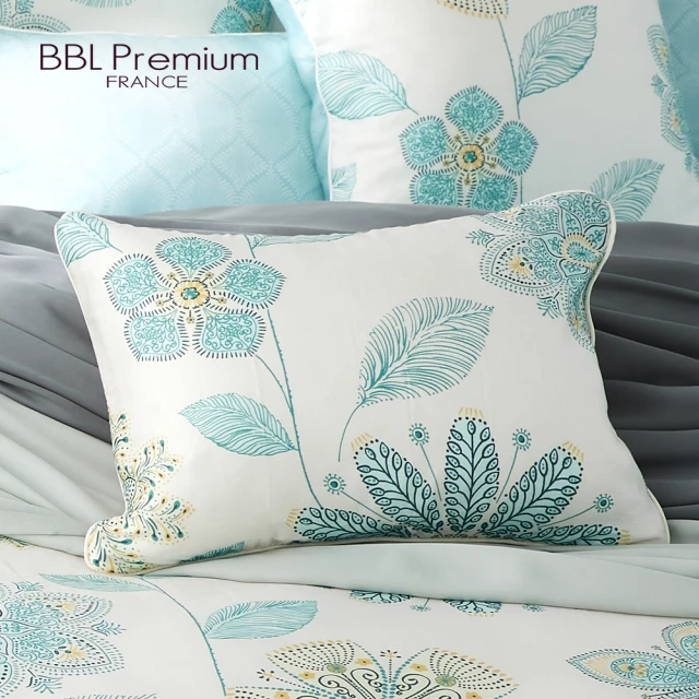 BBL Premium 100%天絲印花午安枕(心動藍玫瑰)