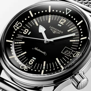 【LONGINES 浪琴】Legend Diver 傳奇潛水復刻腕錶-42mm(L3.774.4.50.6)
