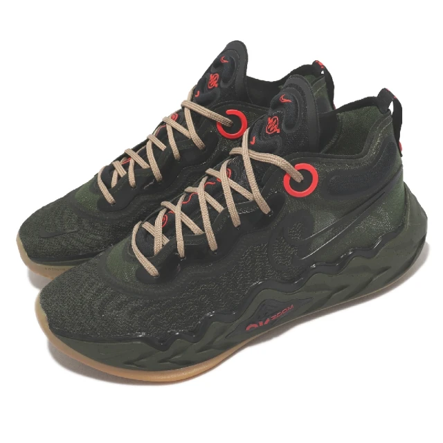 NIKE 耐吉【NIKE 耐吉】籃球鞋 Air Zoom G.T. Run EP 軍綠 卡其 男鞋 輕量 氣墊 抓地(DA7920-300)