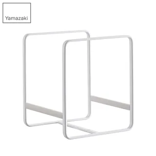 【YAMAZAKI】Plate日系框型盤架S-白(廚房收納)