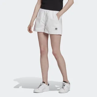 【adidas 愛迪達】短褲 運動短褲 女短褲 白 SHORTS(HC2047)