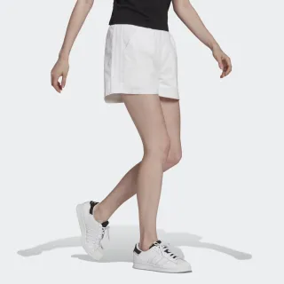 【adidas 愛迪達】短褲 運動短褲 女短褲 白 SHORTS(HC2047)