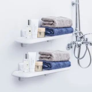 【3M】無痕防水收納-浴室置物板2入組