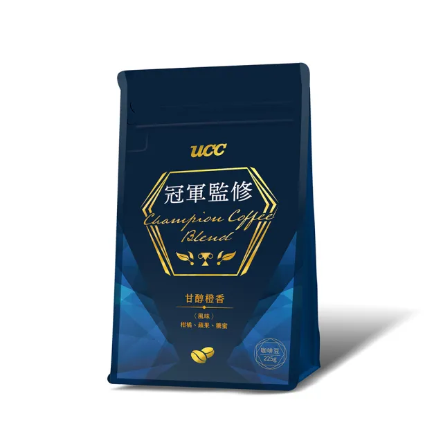 【UCC】冠軍監修綜合咖啡豆x任選3包(225g/包;甘醇澄香/蜜漬醇香/醇厚香韻)