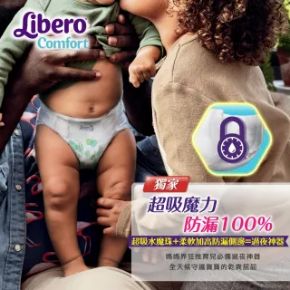 【麗貝樂】Comfort 黏貼型 嬰兒尿布/紙尿褲 6號(XL 22片x8包/箱購)