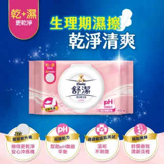 【Kleenex 舒潔】女性專用濕式衛生紙 10張X3包X18組/箱