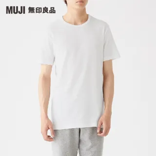【MUJI 無印良品】男清爽舒適棉質圓領短袖T恤(共2色)