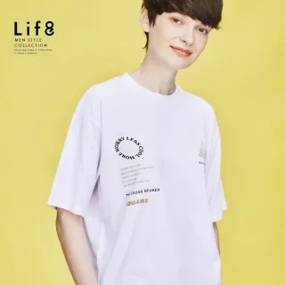 【Life8】ALL WEARS 生活哲理 印花短袖上衣(41086)