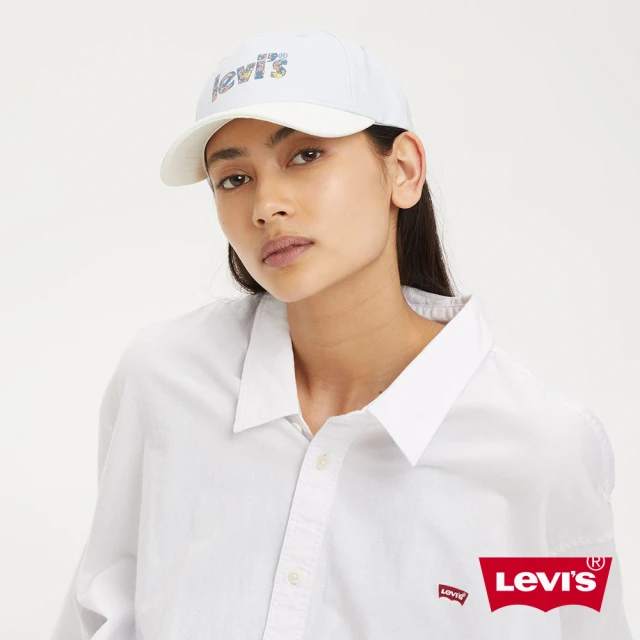 【LEVIS】男女同款 可調式排釦棒球帽 / 街頭塗鴉風Logo -人氣新品