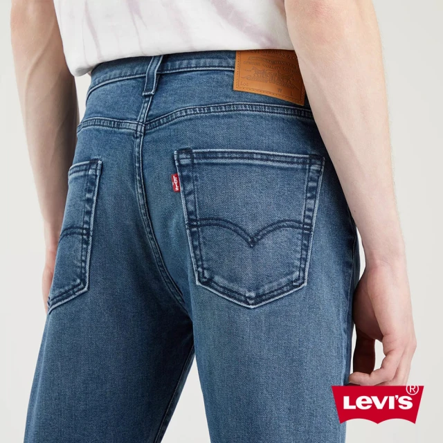 【LEVIS】男款 上寬下窄 512低腰修身窄管牛仔褲 / 精工深藍染水洗 / 天絲棉 / 彈性布料-人氣新品