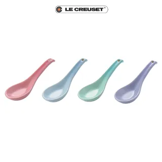 【Le Creuset】瓷器布列塔尼圓舞曲系列中式湯匙組(4入)