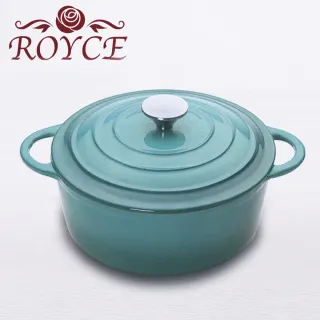 【ROYCE 皇家玫瑰】圓形琺瑯鑄鐵鍋3公升(21cm)