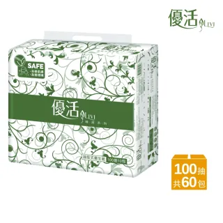 【Livi 優活】抽取式衛生紙(100抽10包6袋/箱)