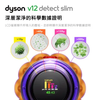 【dyson 戴森】V12 Detect Slim Total Clean輕量智能吸塵器 雷射偵測(雙頭旗艦款)