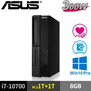 【ASUS 華碩】M900SA(i7-10700/8G/M.2-1TB+1TB/W10P)