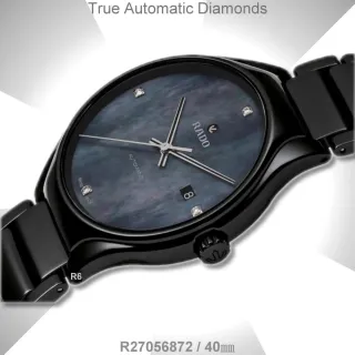 【Rado 雷達表】官方授權R6 True真我系列真鑽機械腕錶 40㎜珍珠母貝面-加高級錶盒(R27056872)