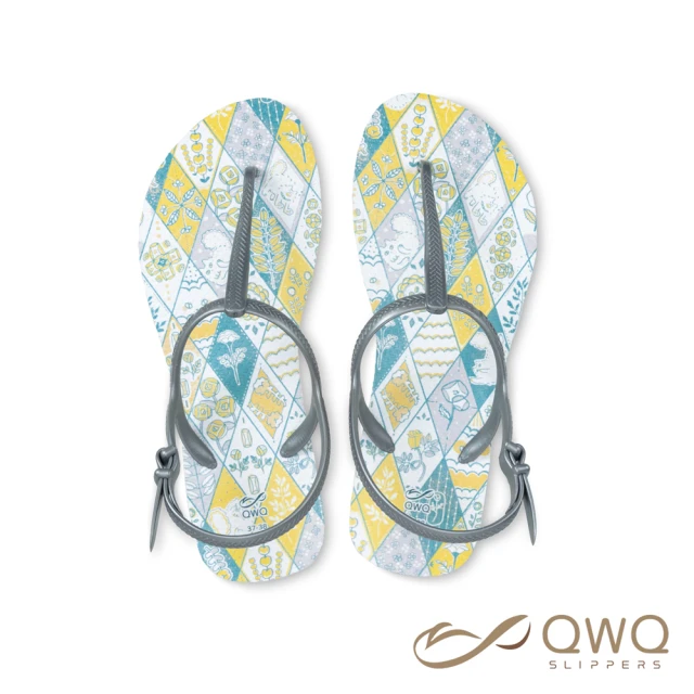 【QWQ】女款防滑防水夾腳涼鞋 露台上的波麗 谷津玫瑰園 室外涼拖鞋(GIPL00208)