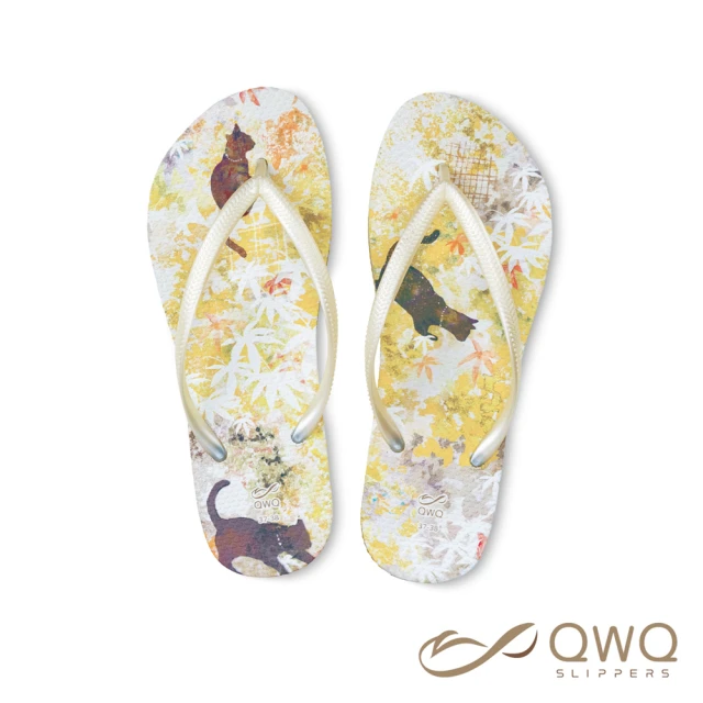 【QWQ】女款防滑防水夾腳拖鞋 露台上的波麗 平等院 室外人字拖雨鞋(AIPL00115)