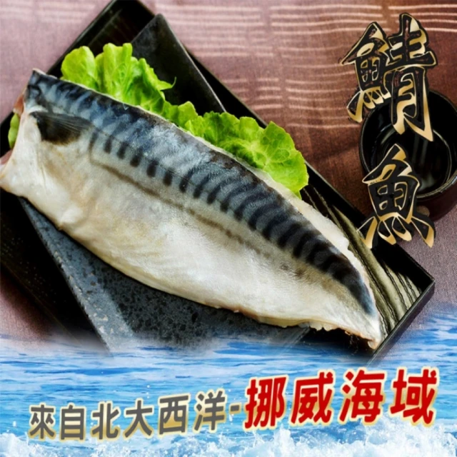 【海之醇】20片-挪威薄鹽鯖魚(120g±10%/片/不含紙板重)