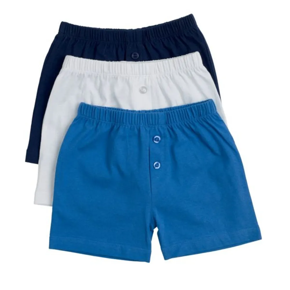 【mothercare】專櫃童裝 藍白黑平口褲/內褲3入組(3-9歲)