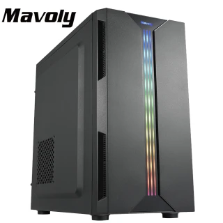 【Mavoly 松聖】葡萄 水果系列-電腦機殼 RGB燈條機箱(可控燈效開關)