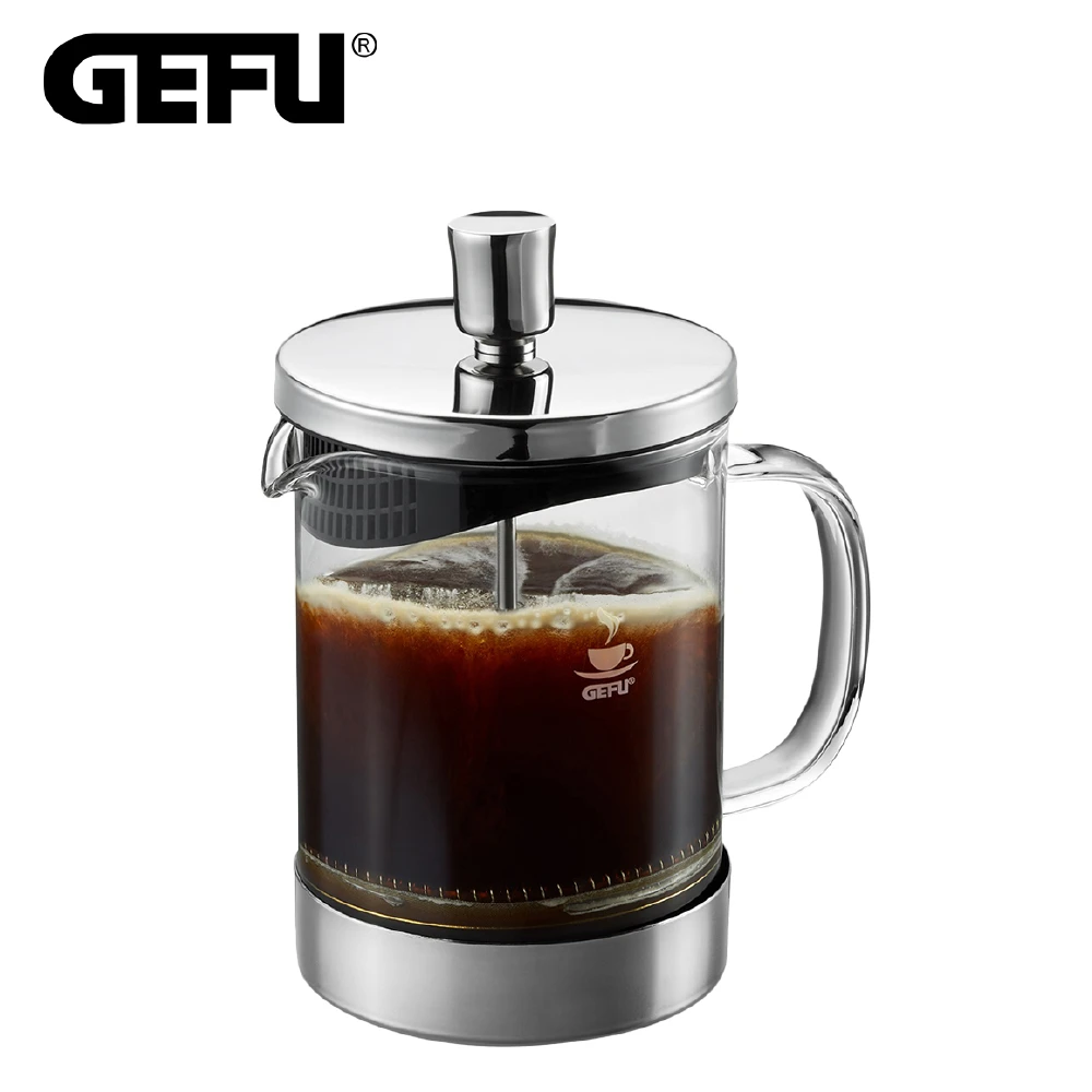 德國品牌多用途不鏽鋼法式濾壓壺-600ml(可泡咖啡/泡茶/打奶泡)