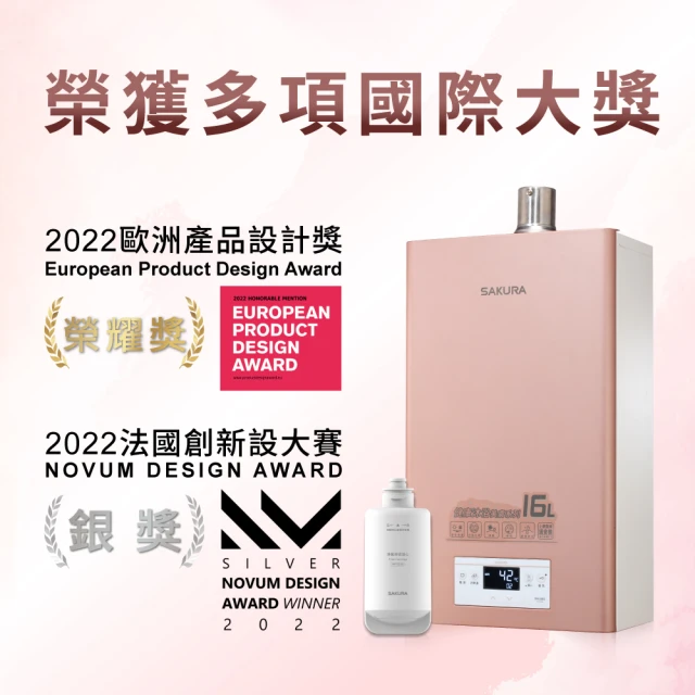 SAKURA 櫻花 美膚沐浴熱水器-16L(DH1683 L