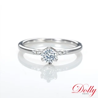 【DOLLY】求婚戒 0.30克拉完美車工 鑽石戒指(001)