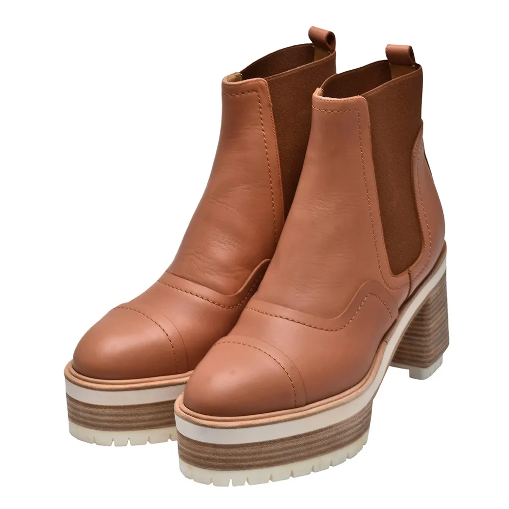 Hermes-愛馬仕】經典Neo-ankle-boot麂皮短筒靴(棕色H16134Z-BROWN