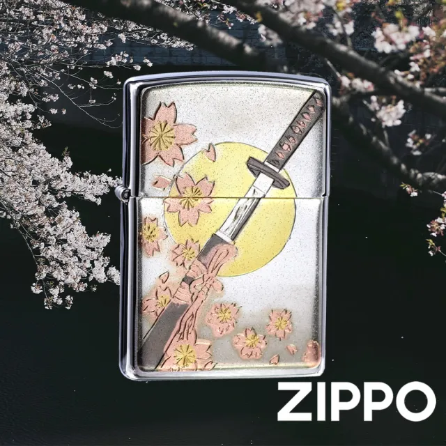 【Zippo】日本傳統風格-武士刀防風打火機(美國防風打火機)