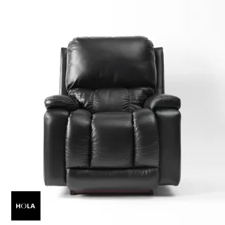 【HOLA】La-Z-Boy 單人全牛皮沙發/電動式休閒椅1HT530-黑色(1HT530-黑色)