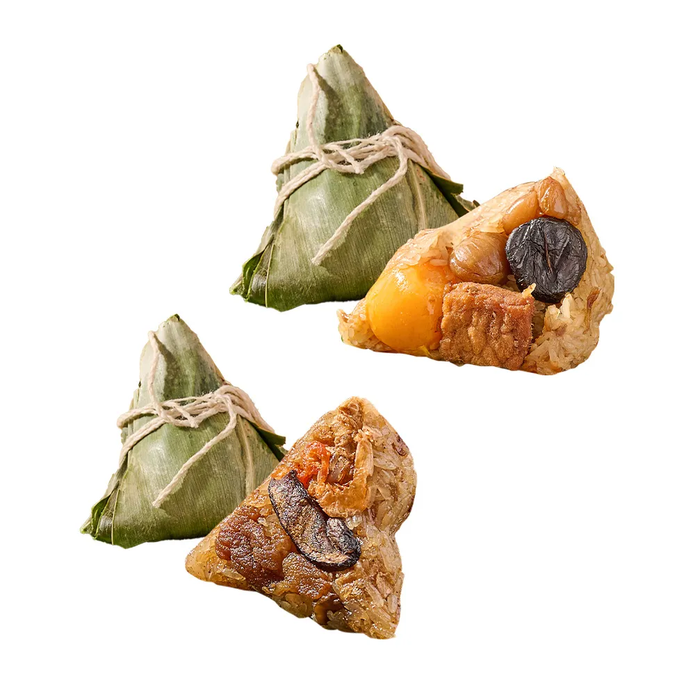 【愛上美味】傳統南北肉粽15顆組(北部粽10顆/南部粽5顆)