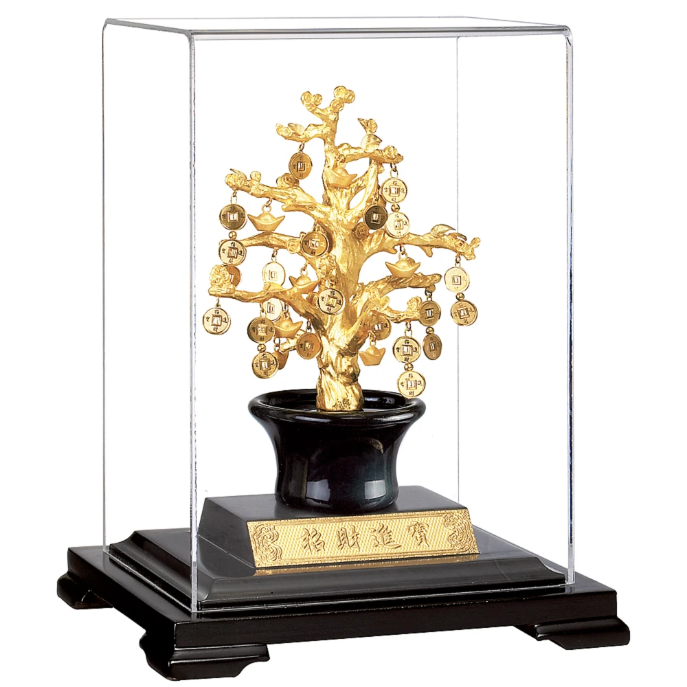 開運陶源 招財純金箔禮品 發財樹 招財樹 Momo購物網