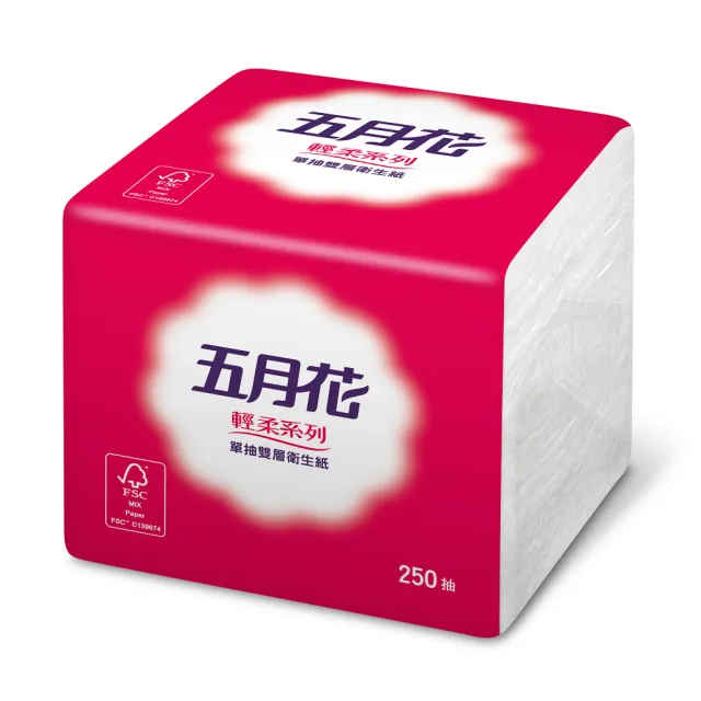 【五月花】單抽式衛生紙(250抽x48包)/
