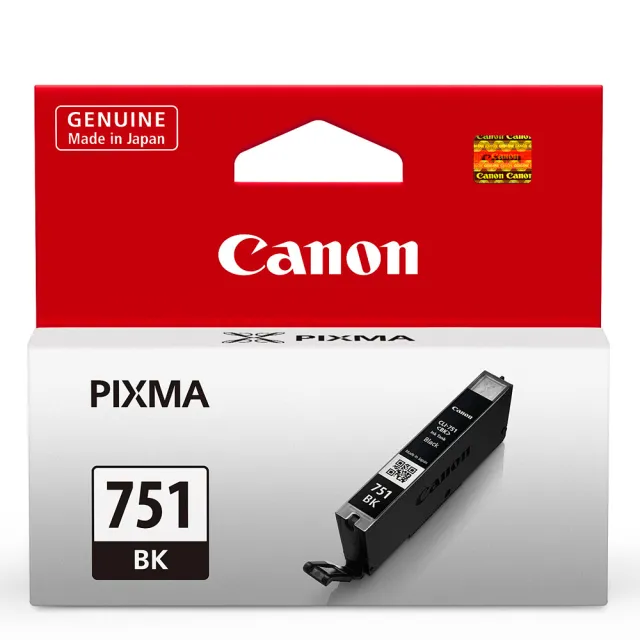 【CANON】CLI-751BK 原廠淡黑色墨水匣