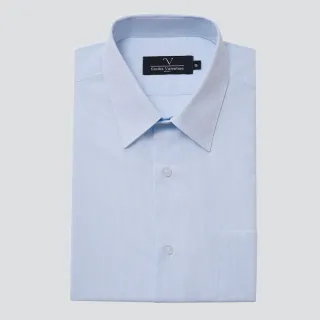 【Emilio Valentino 范倫提諾】經典條紋短袖襯衫(藍條)