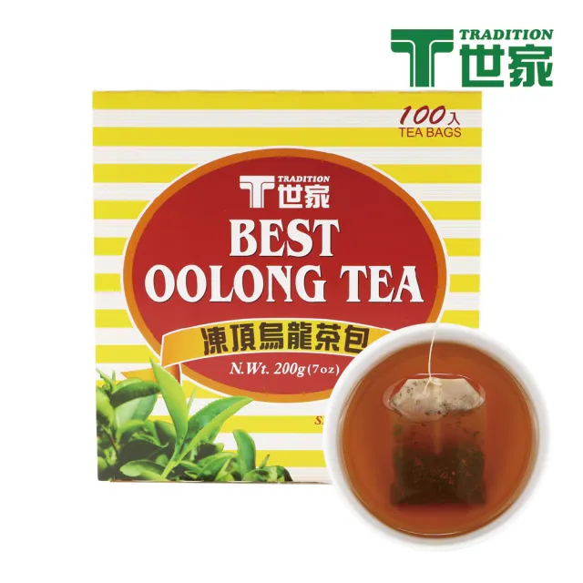 【T世家】經典凍頂烏龍茶包2gx100包(國民無釘茶包/居家/茶水間必備)