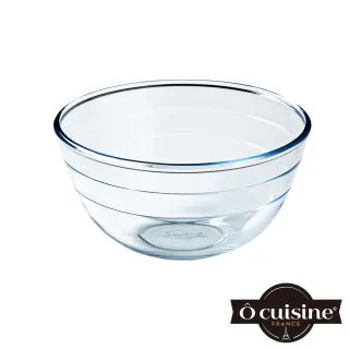 【O cuisine】法國製百年工藝耐熱玻璃烘焙4件組(量杯/烤盤/調理鍋/調理盆)